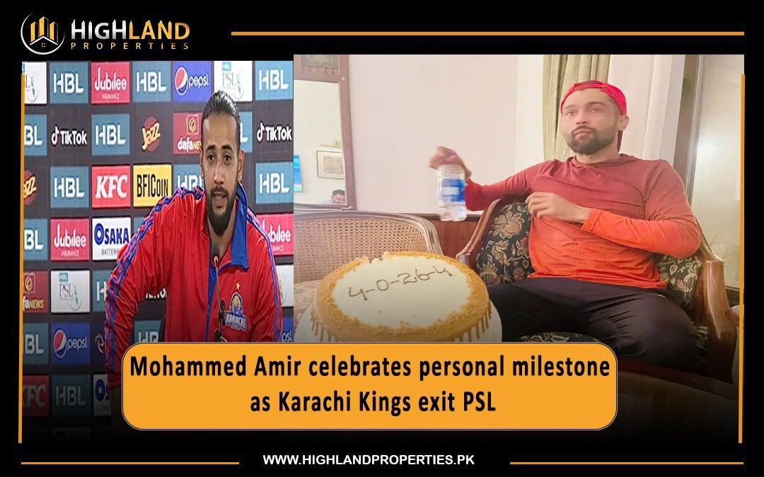 “Mohammed Amir celebrates personal milestone as Karachi Kings exit PSL.”