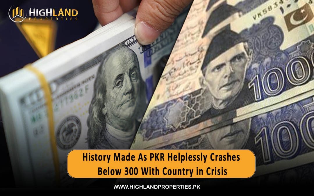 History Made As PKR Helplessly Crashes Below 300 With Country in Crisis