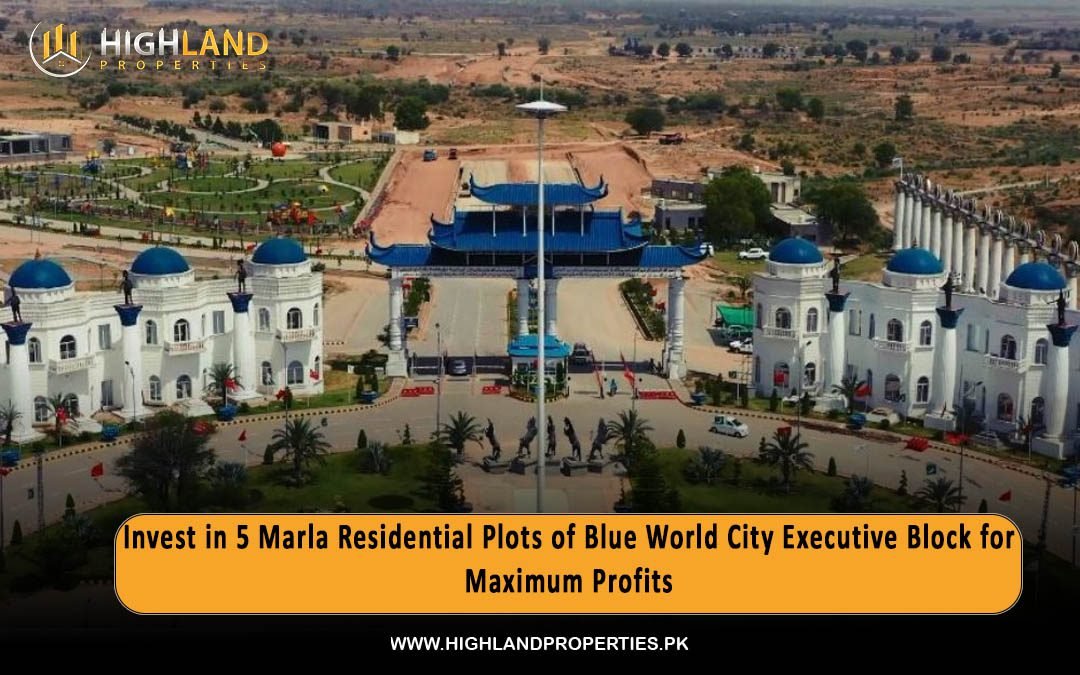 Invest in 5 Marla Residential Plots of Blue World City Executive Block for Maximum Profits
